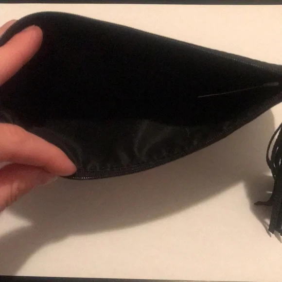 🌟4/$10 Sale🌟 ZiGi MARAiS Black Copper Makeup Beauty Bag Sunglasses Case Tassel - Picture 4 of 12